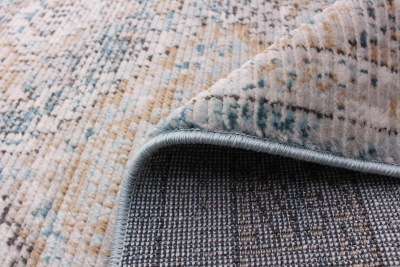 Leandra Taupe/blue Rug 5'3\" X 7'3\" Area Rug