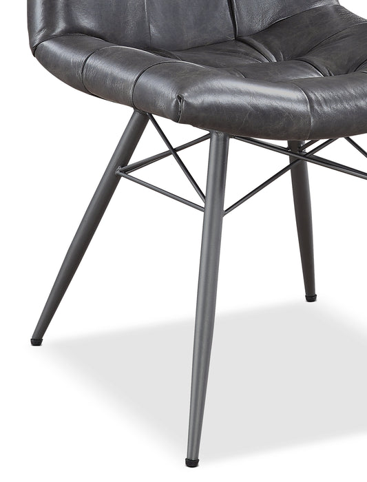 Bowery 7pc Dining Set with Table & 6 Avis Chairs, Sheesham Wood, Metal, 80\"W - Brown