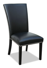 Cami Dining Chair with Velvet Fabric - Black 