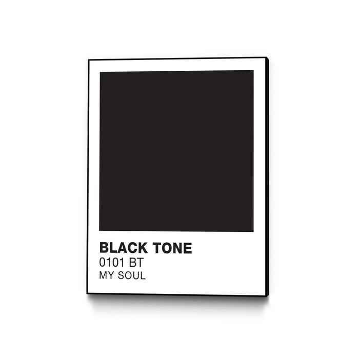 \"Black Tone \" Canvas Framed Black 24x32 Wall Art