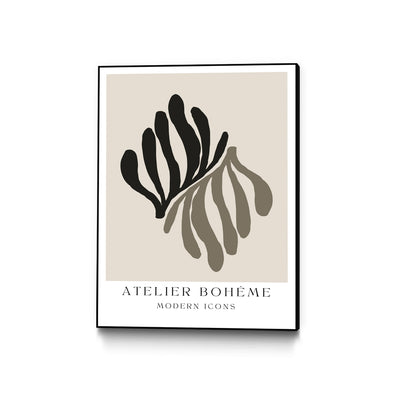 "Atelier Bohème No.1" Canvas Framed Black 18x24 Wall Art