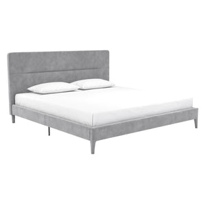 Cosmoliving By Cosmopolitan Westerleigh King Upholstered Bed - Light Grey
