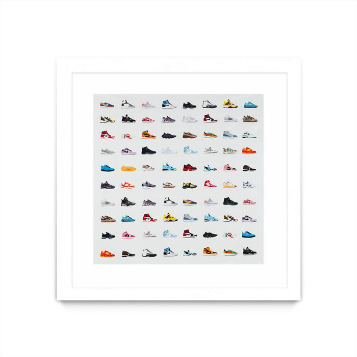 \"Life Is Short Buy The Shoes\" Matted and Framed White 30x30 Wall Art