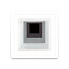 \"Inside Box Thinker\" Matted and Framed White 30x30 Wall Art