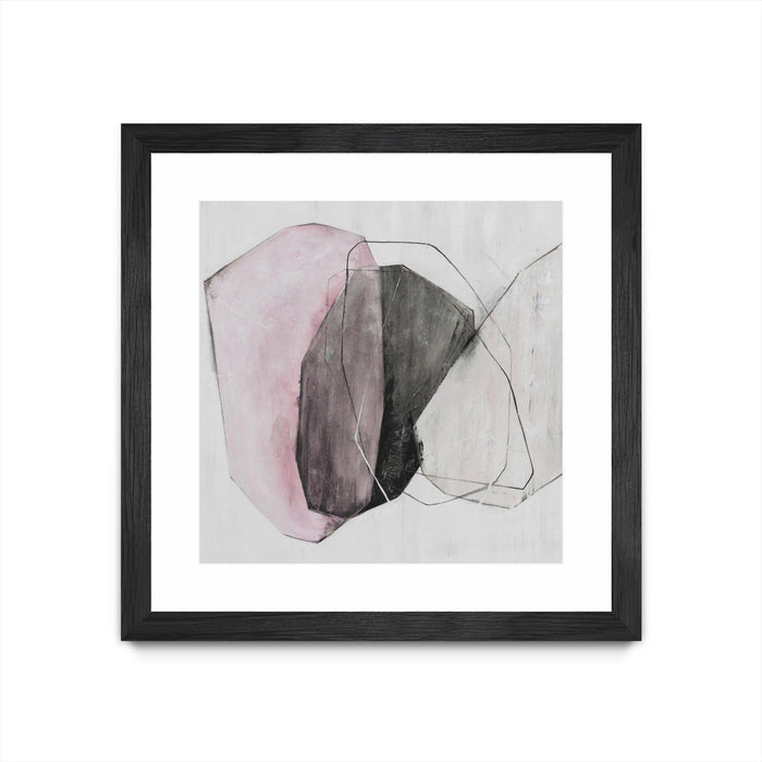 \"Tickled With Pink\" Matted and Framed Black 30x30 Wall Art