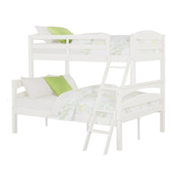 Atwater Living Wexler Twin-Over-Full Wood Bunk Bed - White 