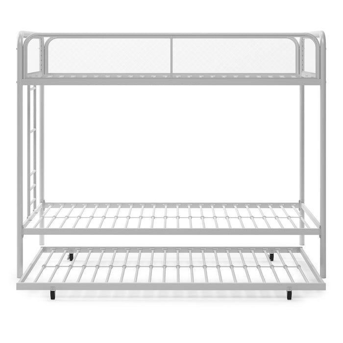 Dorel Home Atwater Living Elia Triple Twin Metal Bunk Bed - White