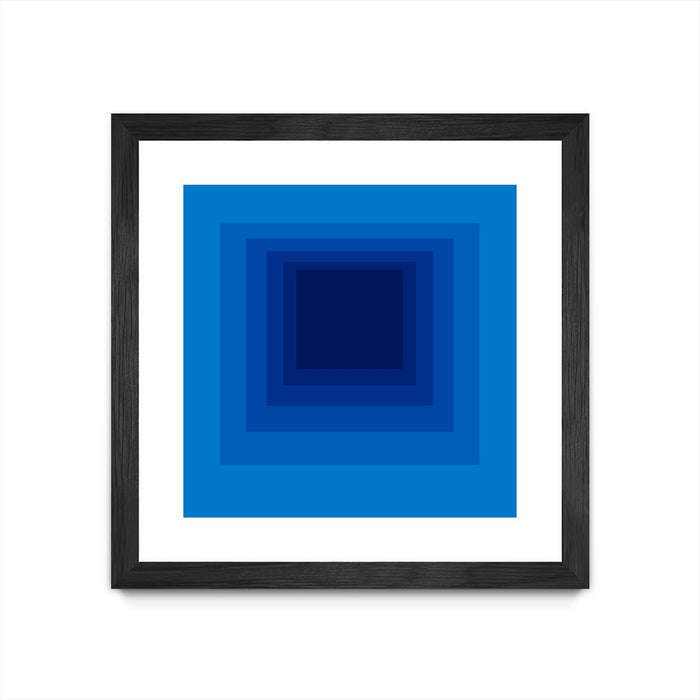\"After Josef B\" Matted and Framed Black 36x36 Wall Art