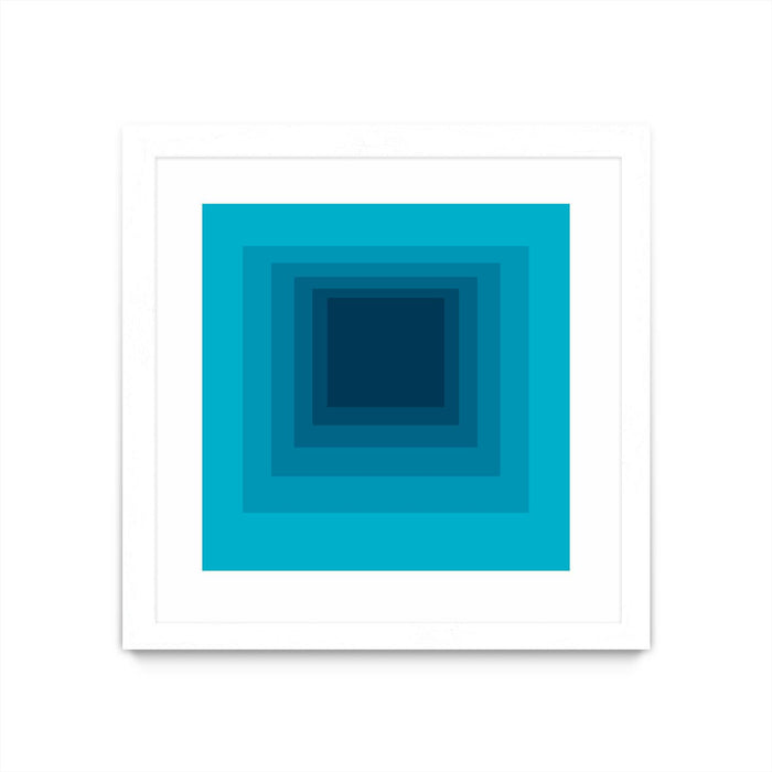\"After Josef D\" Matted and Framed White 30x30 Wall Art