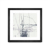 \"Chalk Doodles G\" Matted and Framed Black 30x30 Wall Art