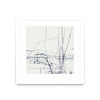 \"Chalk Doodles H\" Matted and Framed White 30x30 Wall Art