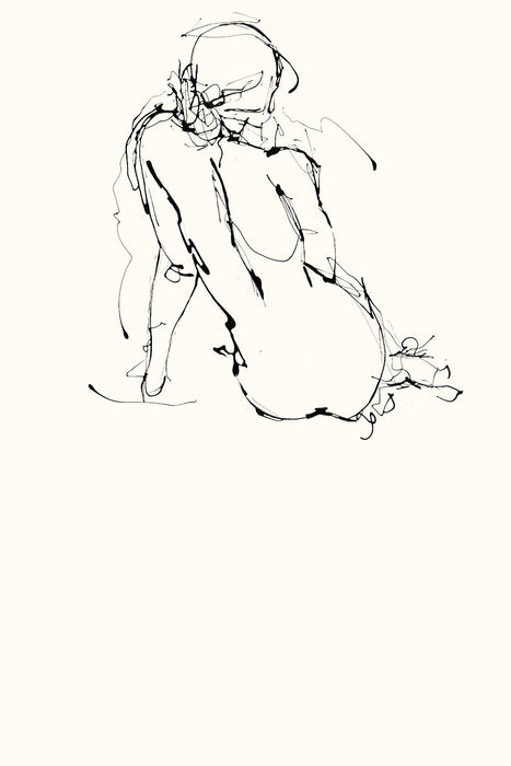 \"Contour Figure 4\" Giant Art 84x54 Wall Art