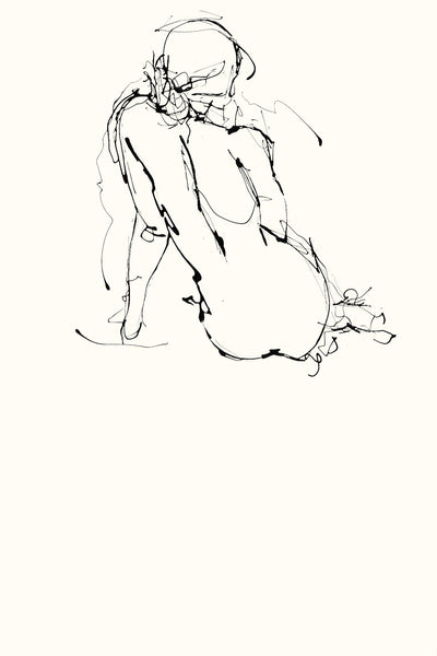 "Contour Figure 4" Giant Art 72x48 Wall Art