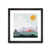 \"Mountainous I\" Matted and Framed Black 30x30 Wall Art