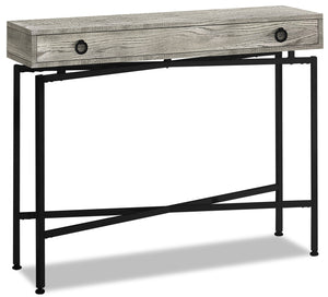 Harper Reclaimed Wood-Look Sofa Table - Grey