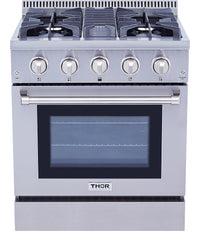 Thor Kitchen 4.2 Cu. Ft. Freestanding Dual Fuel Range - HRD3088U-SS