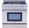 Thor Kitchen 5.2 Cu. Ft. Freestanding Dual Fuel Range - HRD3606U-SS