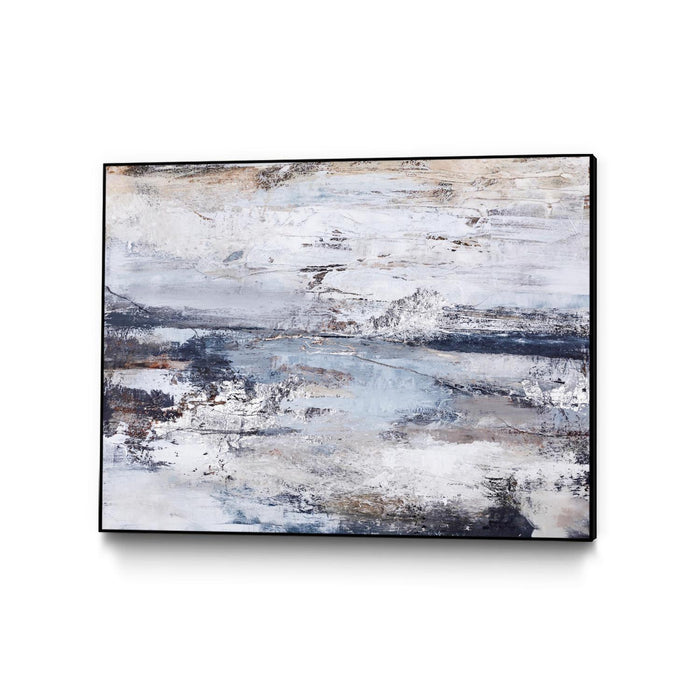 \"Outline\" Canvas Framed Black 40x30 Wall Art