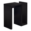 Espresso S-Shaped Narrow Accent Table