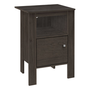 Brown Oak Side Table Nightstand