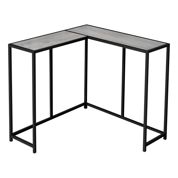 Grey Wood-look Black Console Table