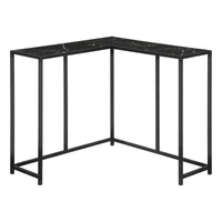 Black Marble-look Black Console Table