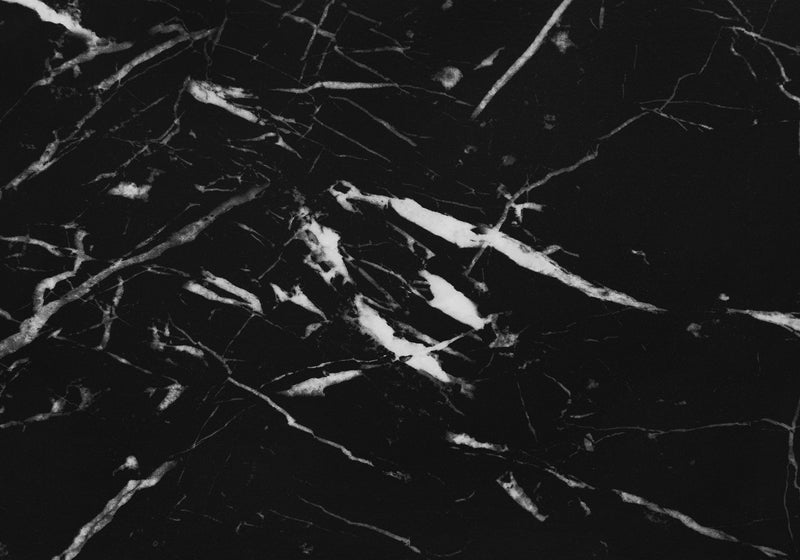 Black Marble-look Black Console Table