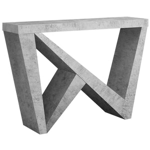 Grey Cement-look Console Table