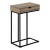 Dark Taupe Black Side Table