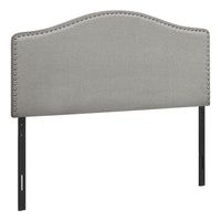 Full Size Grey Linen-look Headboard