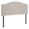 Queen Size Beige Linen-look Headboard