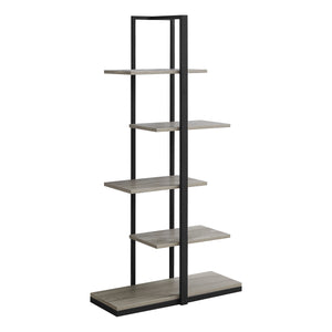 Dark Taupe Black Metal Bookcase