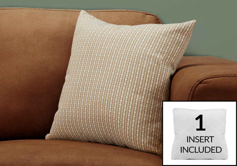 Light Dark Taupe Abstract Dot 1pc Pillow