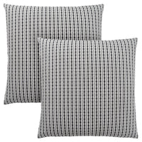 Light Grey Black Abstract Dot 2pcs Pillow