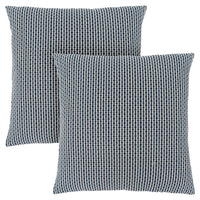 Light Dark Blue Abstract Dot 2pcs Pillow