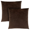 Dark Brown Mosaic Velvet 2pcs Pillow