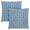 Blue Wave Pattern 2pcs Pillow