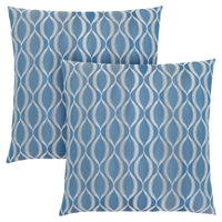 Blue Wave Pattern 2pcs Pillow