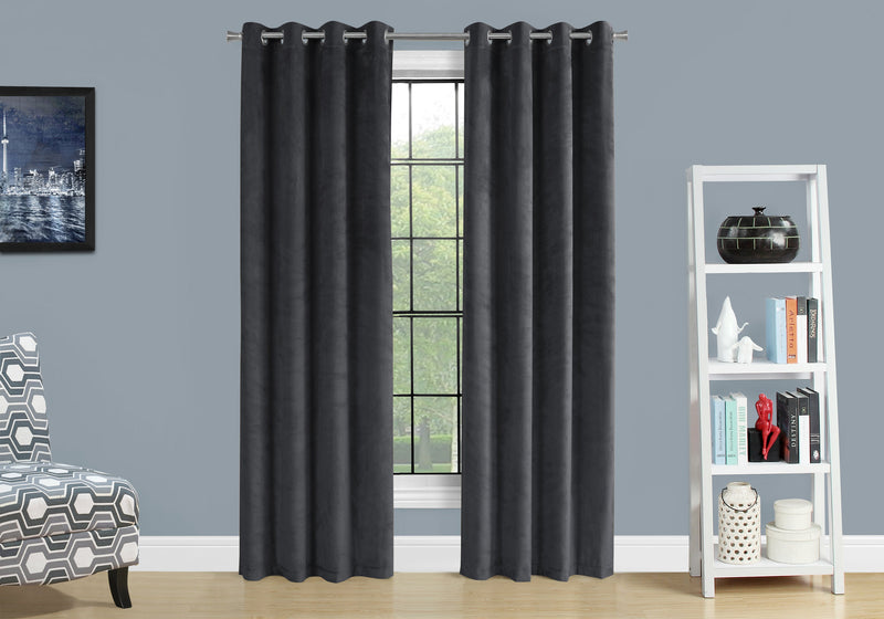 Grey Darkening 2-Piece Curtain Panel - 52\" x 95\"