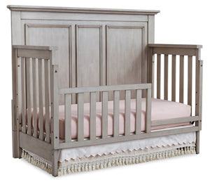 Kenilworth 4-in-1 Convertible Baby Crib & Toddler Bed Set with Guard Rail Conversion Kit - Stonewash