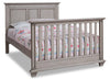 Kenilworth 4-in-1 Convertible Baby Crib & Full Bed Set with Conversion Rail Kit - Stonewash