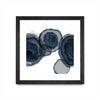 \"Blotted Ink Ii\" Matted and Framed Black 36x36 Wall Art