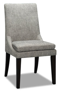 Shilo Dining Chair with Linen-Look Fabric, Wood - Grey 