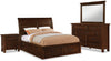 Sonoma 6pc Bedroom Set with Storage Bed, Dresser, Mirror & Nightstand, Mango Brown - King Size