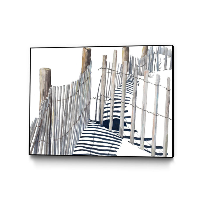 \"Shadows Of Paradise\" Canvas Framed Black 32x24 Wall Art