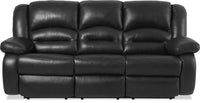 Toreno Genuine Leather Power Reclining Sofa - Black 