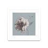 \"Floral Symposium Ii\" Matted and Framed White 36x36 Wall Art