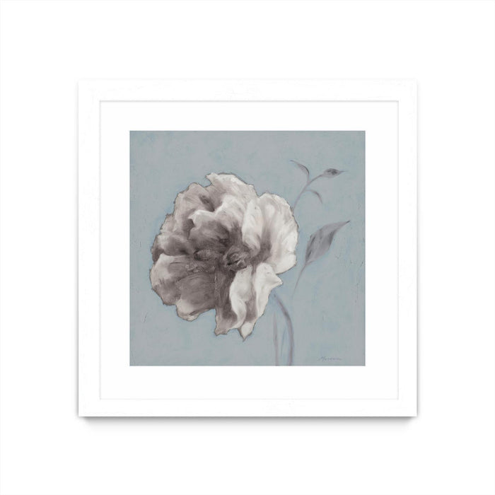 \"Floral Symposium Ii\" Matted and Framed White 36x36 Wall Art