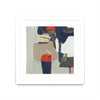 \"Orange Crush V9\" Matted and Framed White 36x36 Wall Art