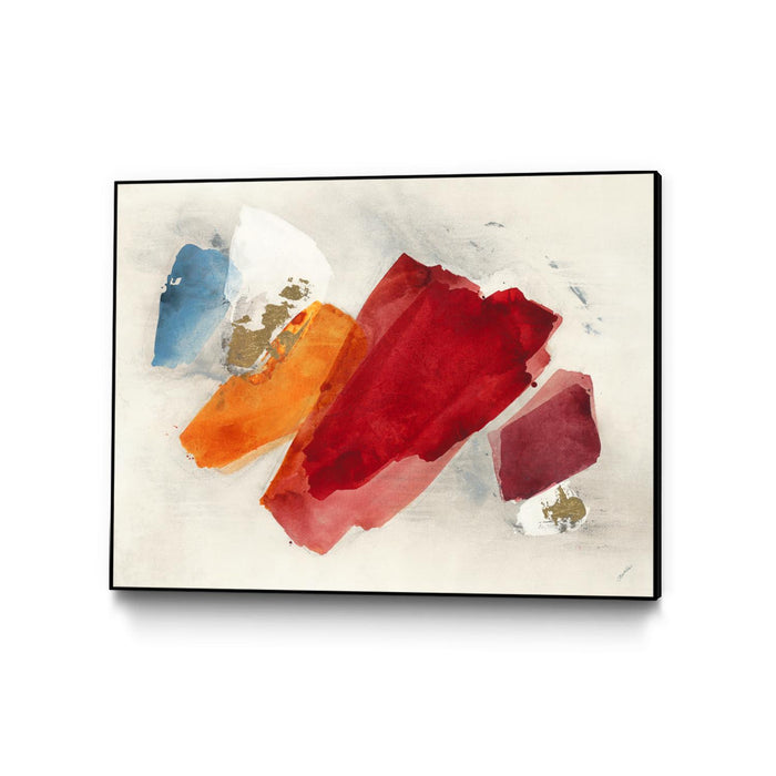 \"Equilibrium V4\" Canvas Framed Black 24x18 Wall Art